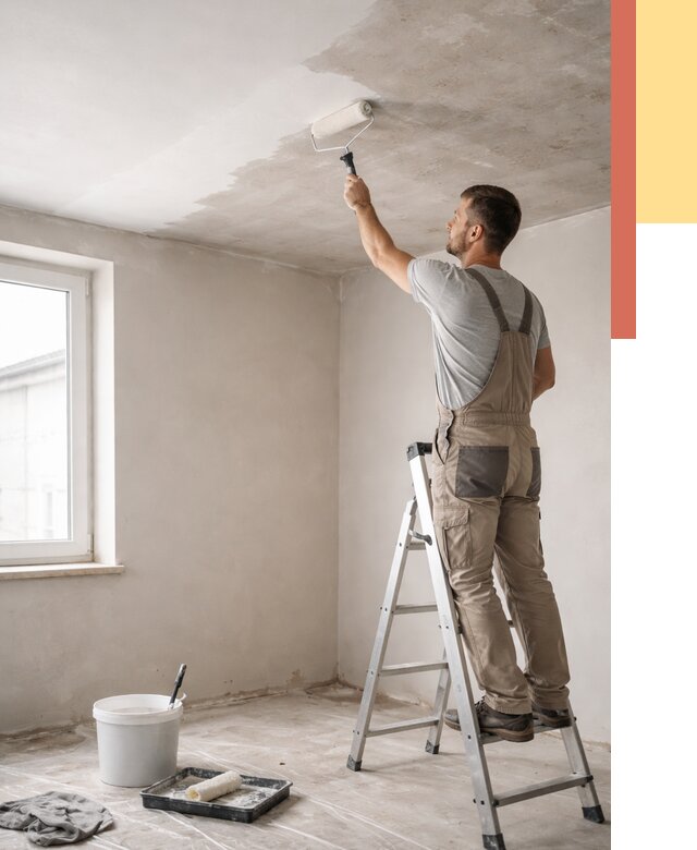 Грунтовка потолка в Балаково от 2544 руб. — быстро и недорого | ОТДЕЛОЧНИК-Блк