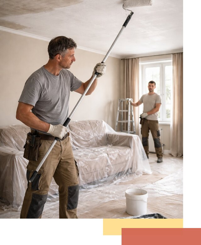 Грунтовка потолка в Балаково — подготовка под покраску и отделку