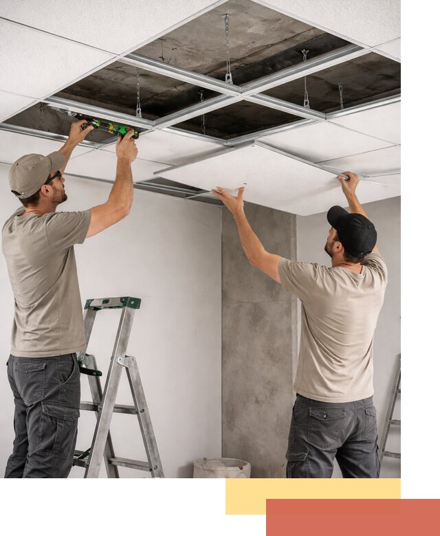 Монтаж потолка Армстронг под ключ в Балаково