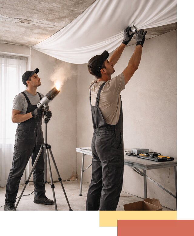 Установка натяжного потолка под ключ в Балаково