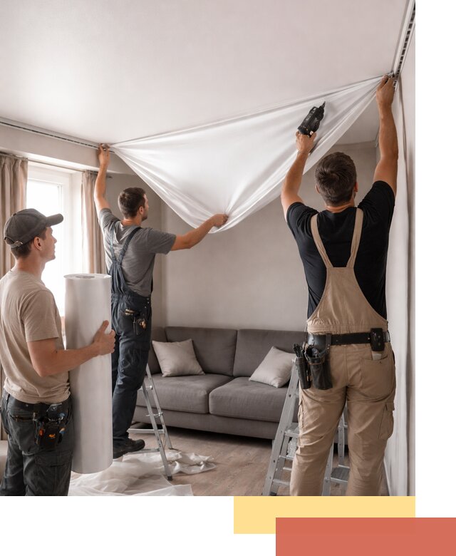 Монтаж сатинового натяжного потолка в Балаково качественно и быстро