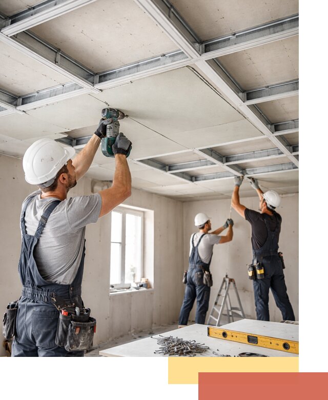 Кессонный потолок из гипсокартона под ключ в Балаково