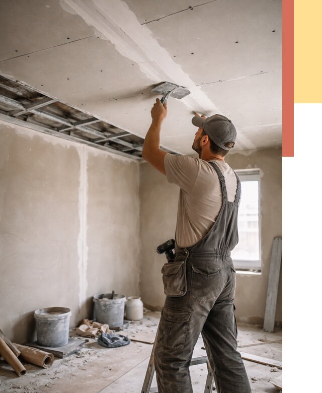 Ремонт потолка из гипсокартона в Балаково от 662 руб./м² — быстро и недорого | ОТДЕЛОЧНИК-Блк