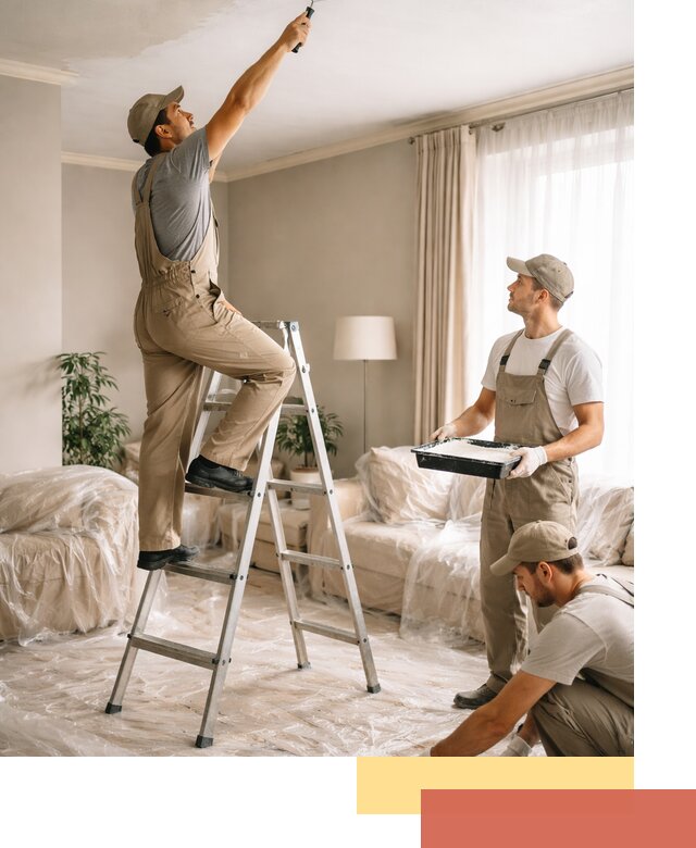 Покраска потолков акриловой краской в Балаково качественно и быстро