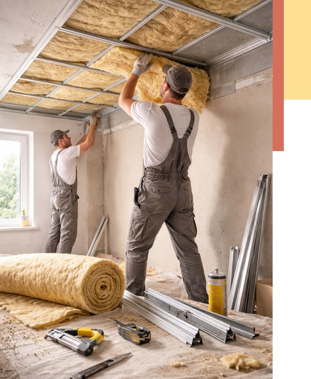 Утепление потолка в Балаково от 7327 руб/м2 — недорого, быстро, под ключ | ОТДЕЛОЧНИК-Блк