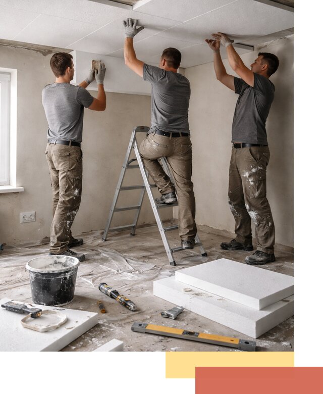 Утепление потолка пенопластом в Балаково быстро и качественно